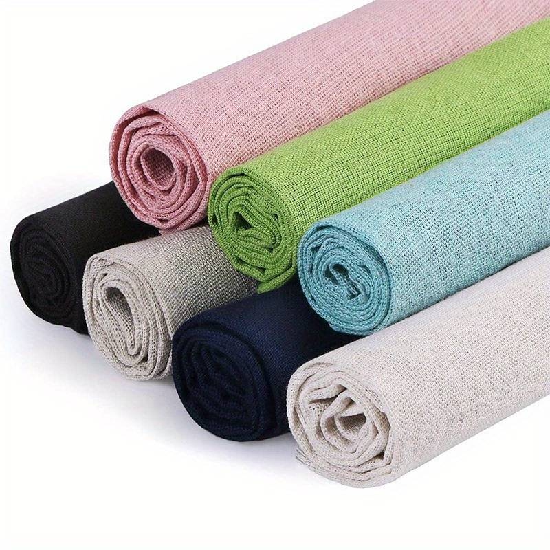 Linen Needlework Fabric 8 Colors Linen Cloth Needlework - Temu